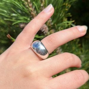 Silpada vintage .925 silver band bubble dome ring